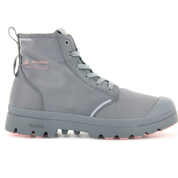 Palladium Pampa Lite+ Recycle WP+ Women\'s Boots Grey | UK D971-NQO